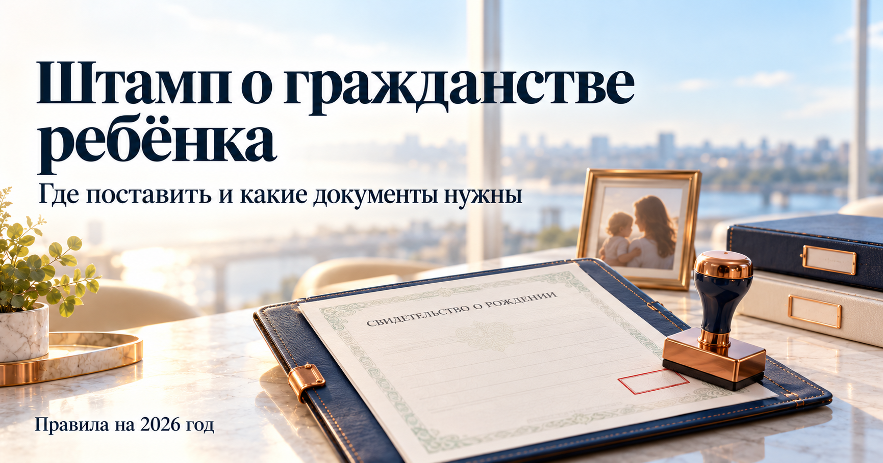 Штамп о гражданстве ребёнка в 2026 году: где поставить и какие документы нужны
