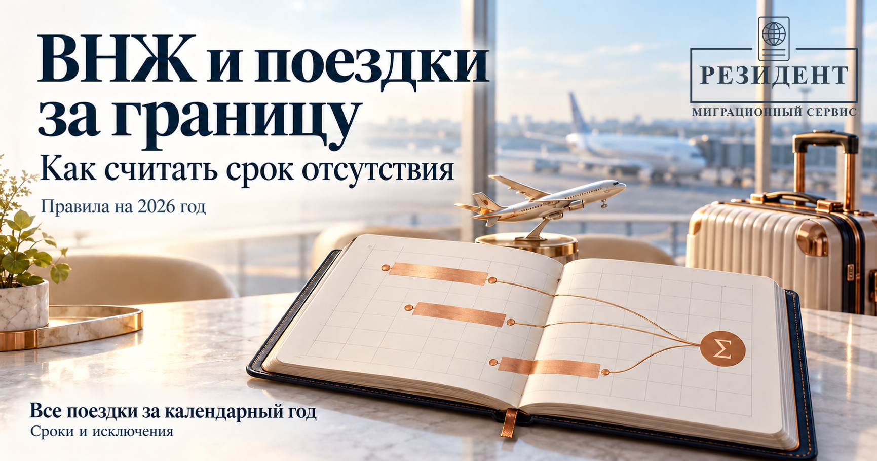 Сколько можно находиться за границей с ВНЖ России в 2026 году